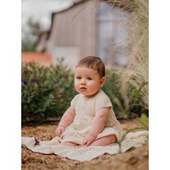 Vestido de manga curta tricotado em algodão orgânico | BOUNDLESS LOVE