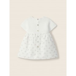 Vestido de manga curta com estampado floral | MY LITTLE LOVE