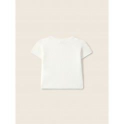 Camisola de manga curta tricotada em algodão orgânico | SWEET AND LOVING