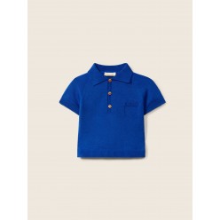 Camisola polo tricotada em algodão orgânico| MY FAVOURITE