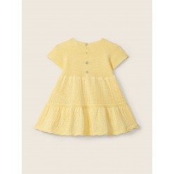 Vestido de manga curta tricotado em algodão orgânico | LET LOVE GROW