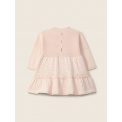 Vestido de manga comprida tricotado em algodão orgânico | MY LITTLE LOVE