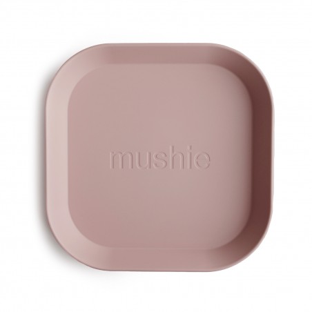 2 Pratos Quadrados - Blush