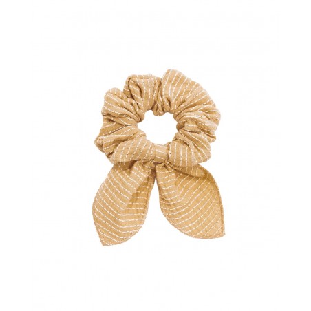 Hair Elastic Scrunchie - Stripe Honey Bow