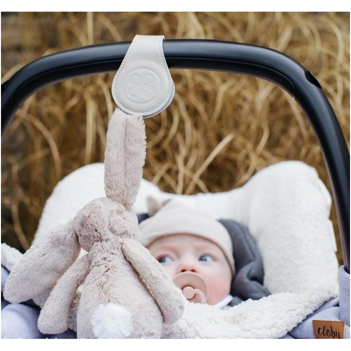 Leather swaddle clips - Beige
