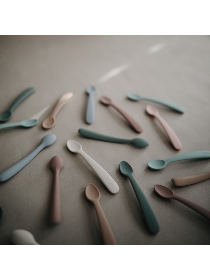 Colher Silicone - Cambridge Blue/Shifting Sand