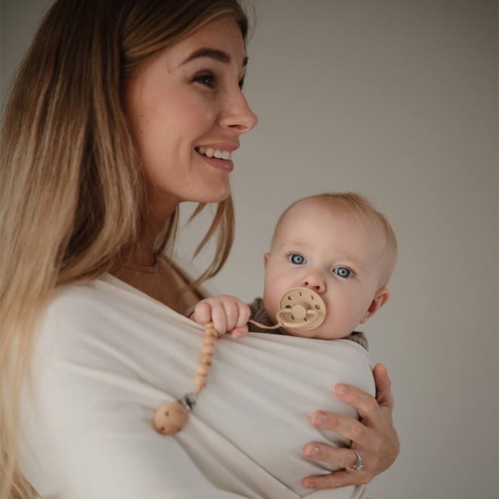 Pacifier FRIGG Moon Phase Latex 2-Pack Pale Daffodil/Slate