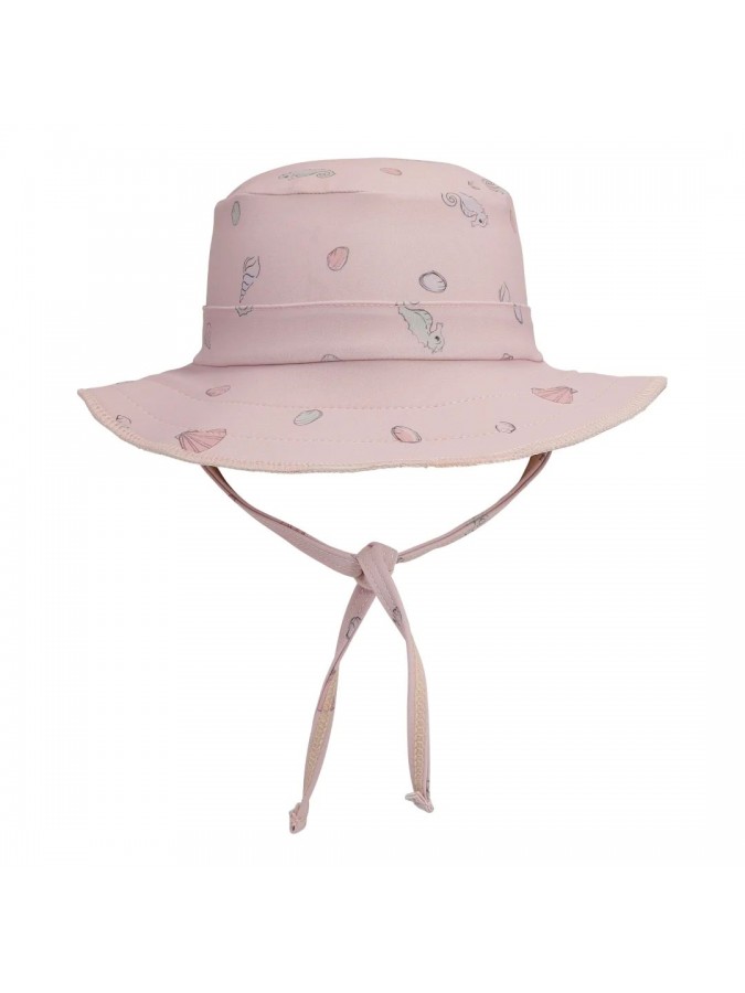 Swim Hat Reversible - Ocean Print Rose - UV50+