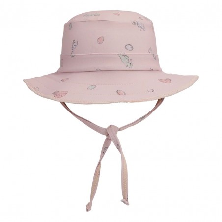 Swim Hat Reversible - Ocean Print Rose - UV50+