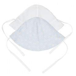 Reversible Sun Hat - Daisies Blue / White