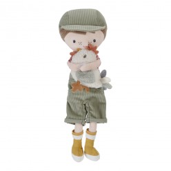 Boneco Jim – Agricultor C/ Galinha – 35 CM