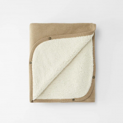 Multifunctionele Teddy Blanket -  Off Brown