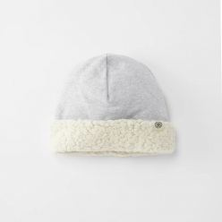 Reversible Teddy Hat - Off Grey