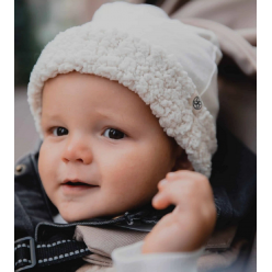 Reversible Teddy Hat - Off White