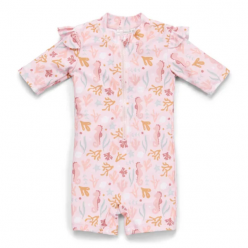 Swimsuit short sleeves - Ocean Dreams Pink