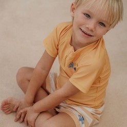 Swim T-shirt short sleeves - Honey Yellow