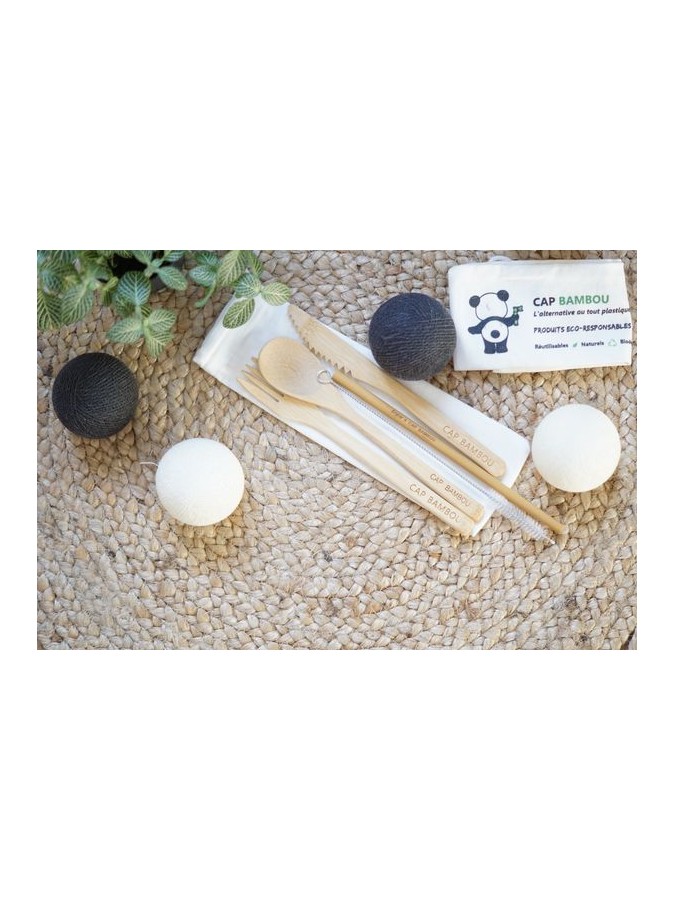 Conj. Talheres Bambu