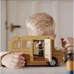 School Bus with Figures