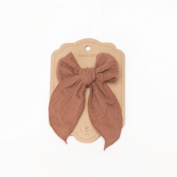 Fable Bow Clip - Rusted