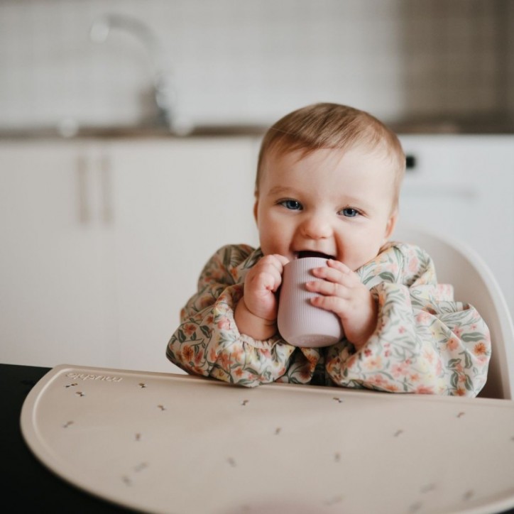 Long Sleeve Bib - SOLID PASTEL BLOOMS Long Sleeve Bib - SOLID PASTEL BLOOMS