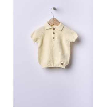Camisola polo algodão