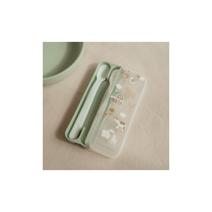 Set de 2 Colheres de Bebé Longas – Little Farm