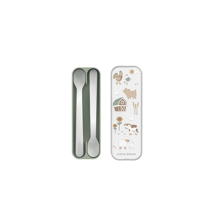 Set de 2 Colheres de Bebé Longas – Little Farm