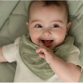 2-pack Bandana Bib - Sage Green