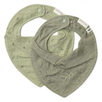 2-pack Bandana Bib - Sage Green