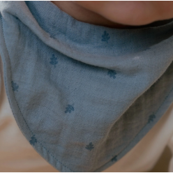 2-pack Bandana Bib - Pure Demin Blue