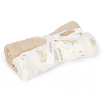 Swaddle 70x70 - Baby Bunny - Newborn Naturals