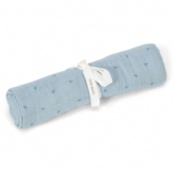 Swaddle 120x120 - Pure Denim Blue