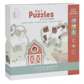 6 in 1 Puzzles - Little Farm