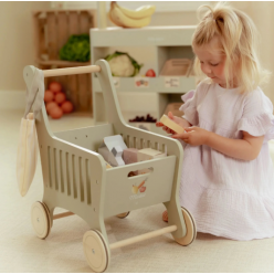 Carrinho de Compras de Madeira