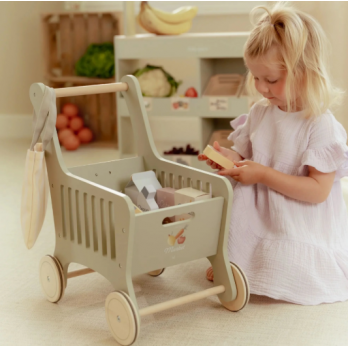 Carrinho de Compras de Madeira