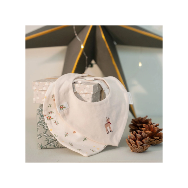 Pack de 2 babetes bandana - Little Christmas Pack de 2 babetes bandana - Little Christmas