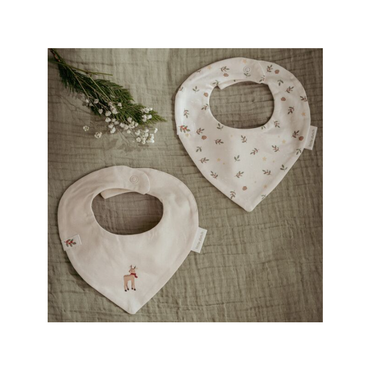 Pack de 2 babetes bandana - Little Christmas Pack de 2 babetes bandana - Little Christmas