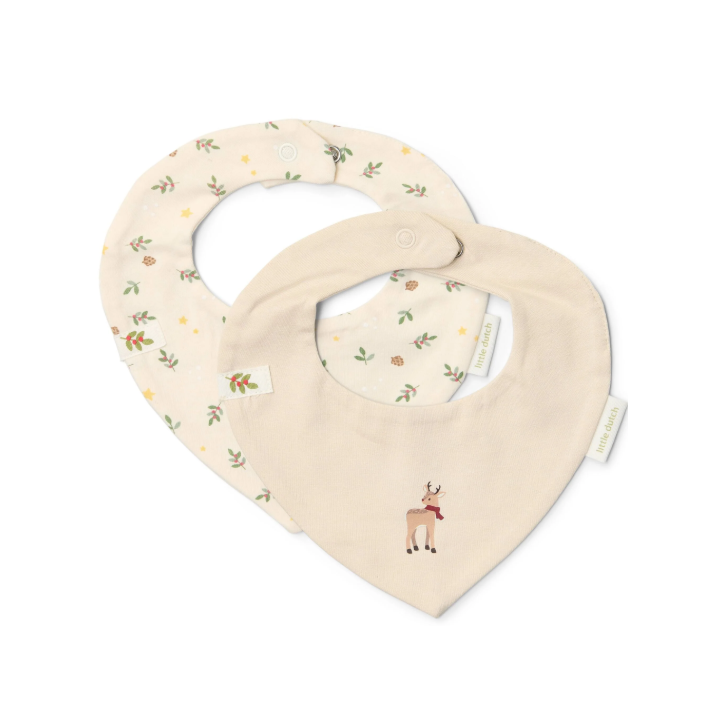 Pack de 2 babetes bandana - Little Christmas Pack de 2 babetes bandana - Little Christmas