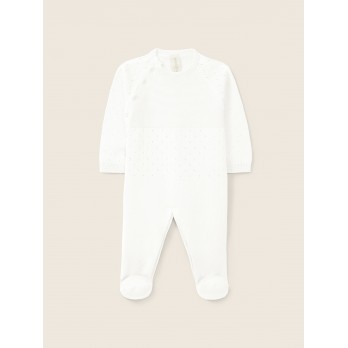 Babygrow tricotado em algodão orgânico | MY LITTLE LOVE