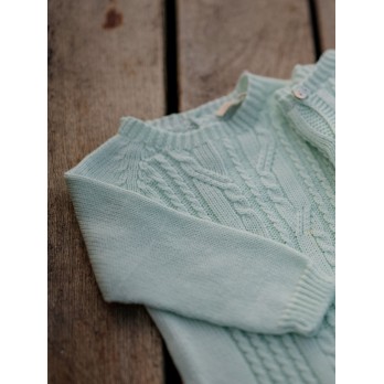 Babygrow tricotado em algodão orgânico | PURE LOVE