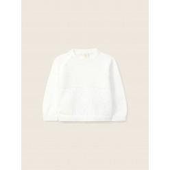 Camisola de manga comprida tricotada em algodão orgânico | MY LITTLE LOVE